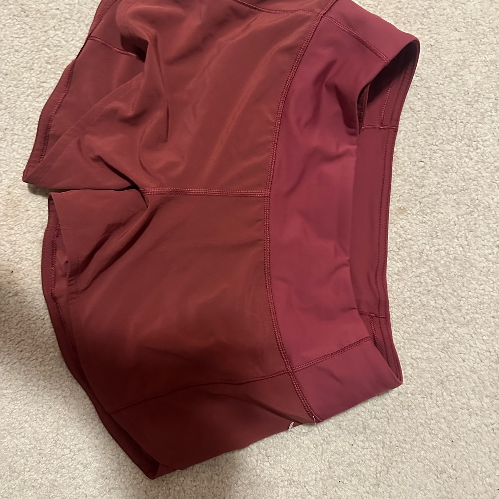 Lululemon Athletica Burgundy Shorts